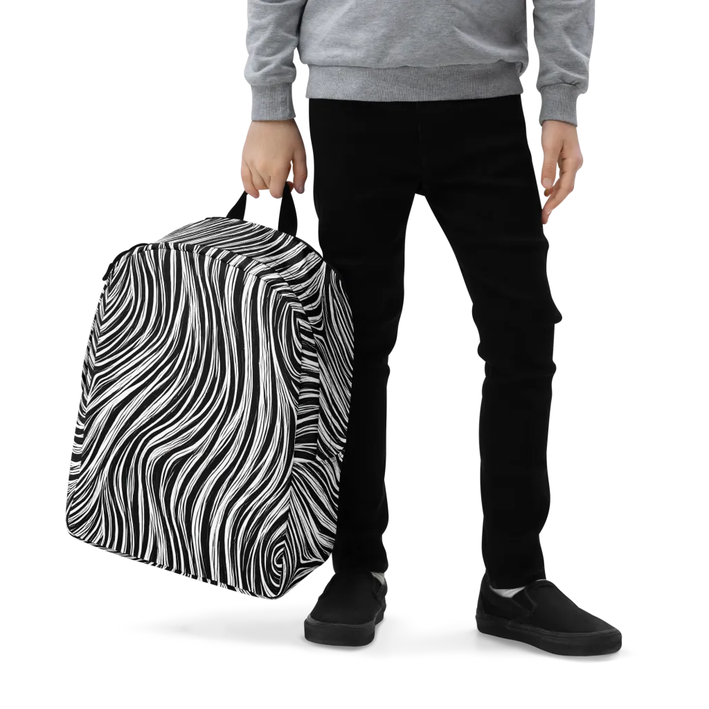 Weston Waves on Minimalist Backpack — Zoomed-in