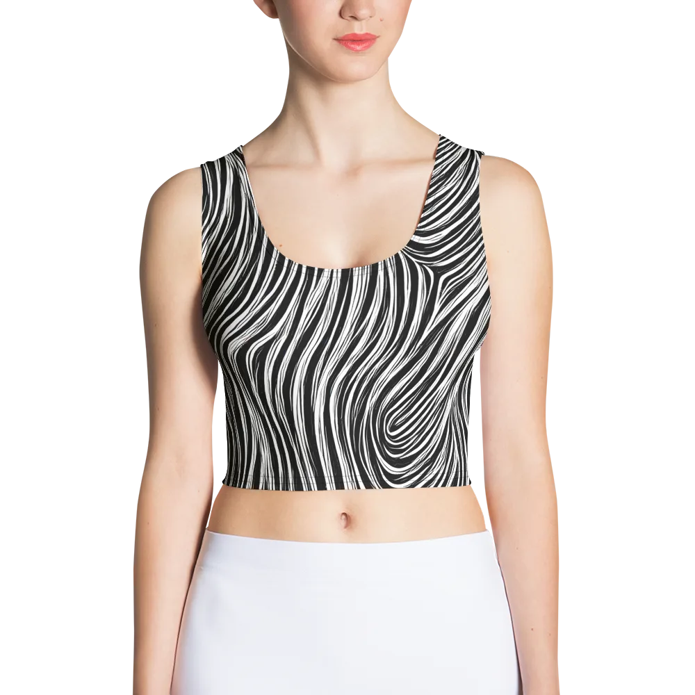 Weston Waves on Crop Top — Front
