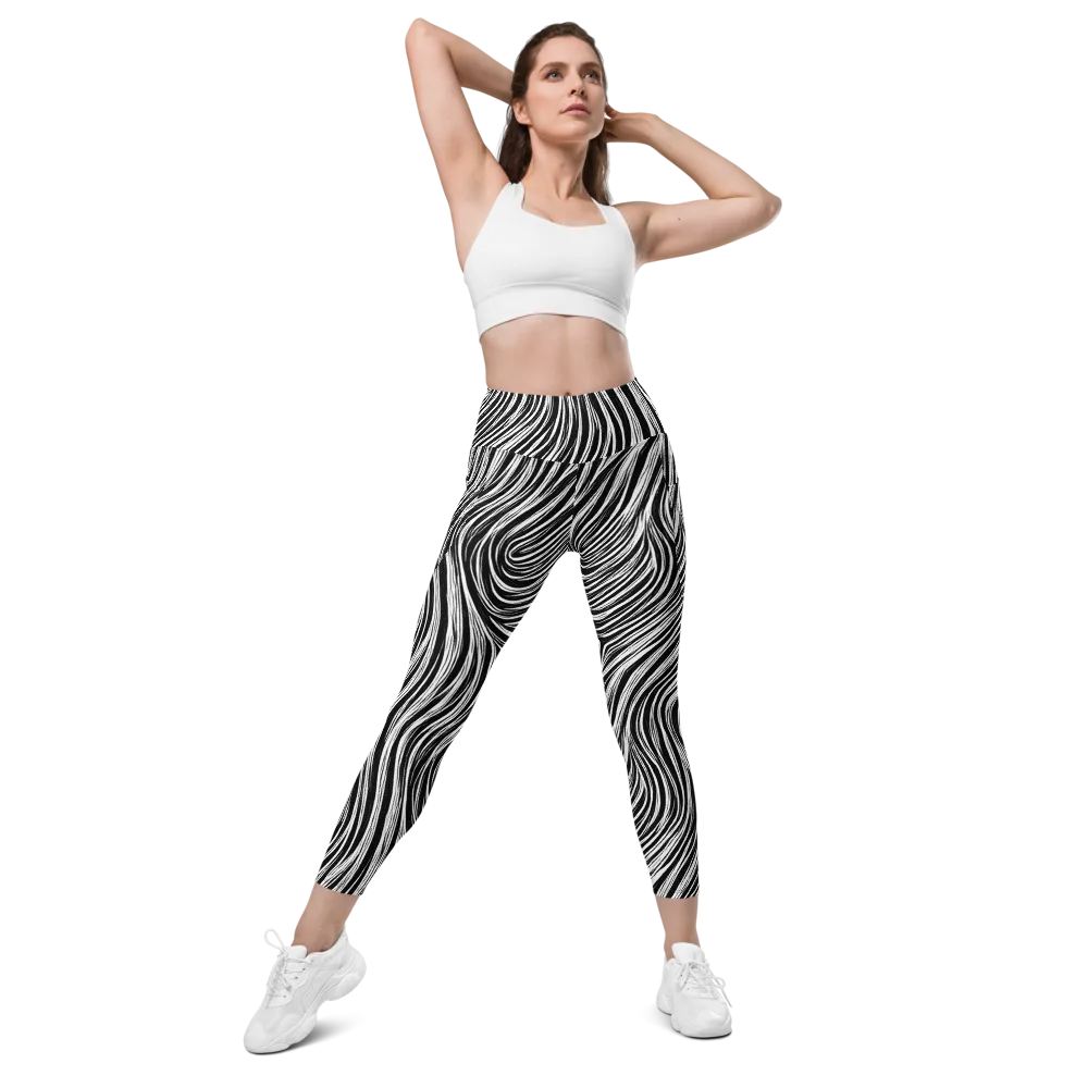Weston Waves on Leggings with Pockets — Front