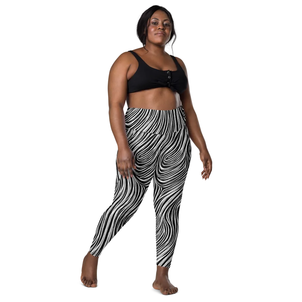 Weston Waves on Leggings with Pockets — Front