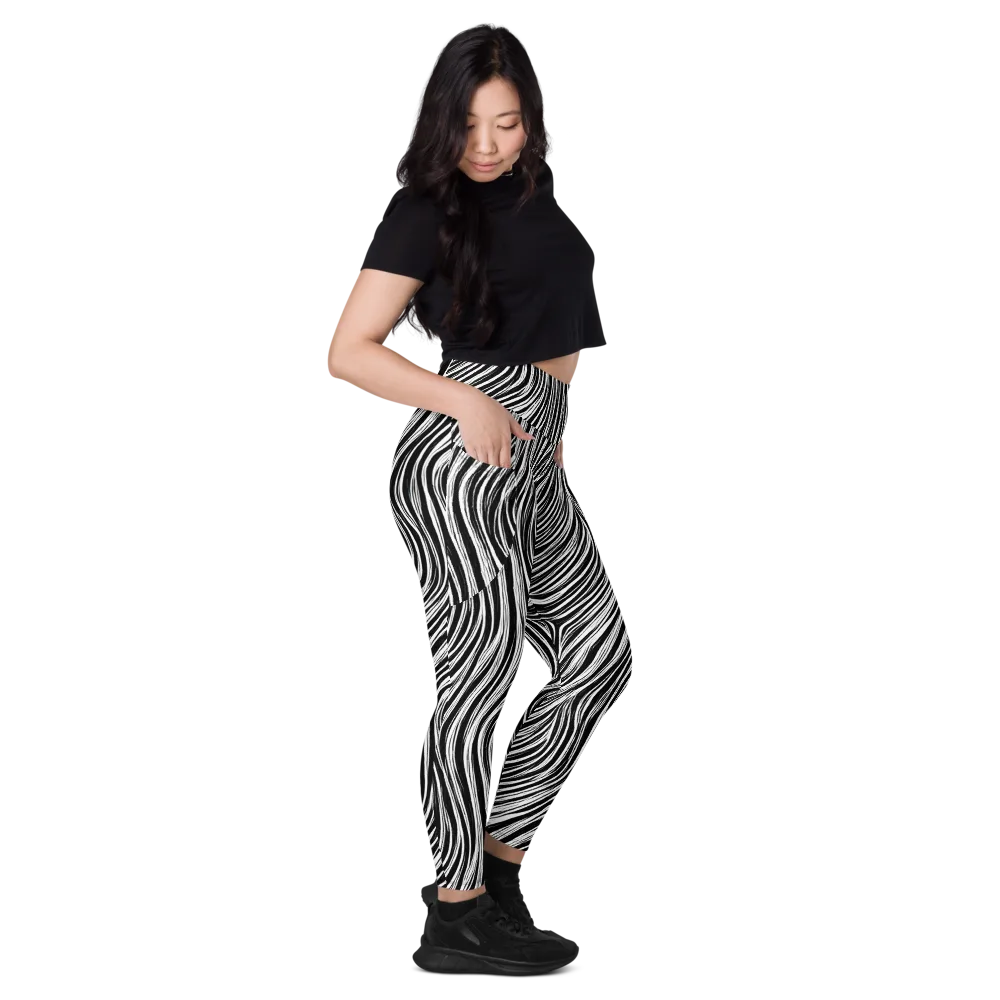 Weston Waves on Leggings with Pockets — Right