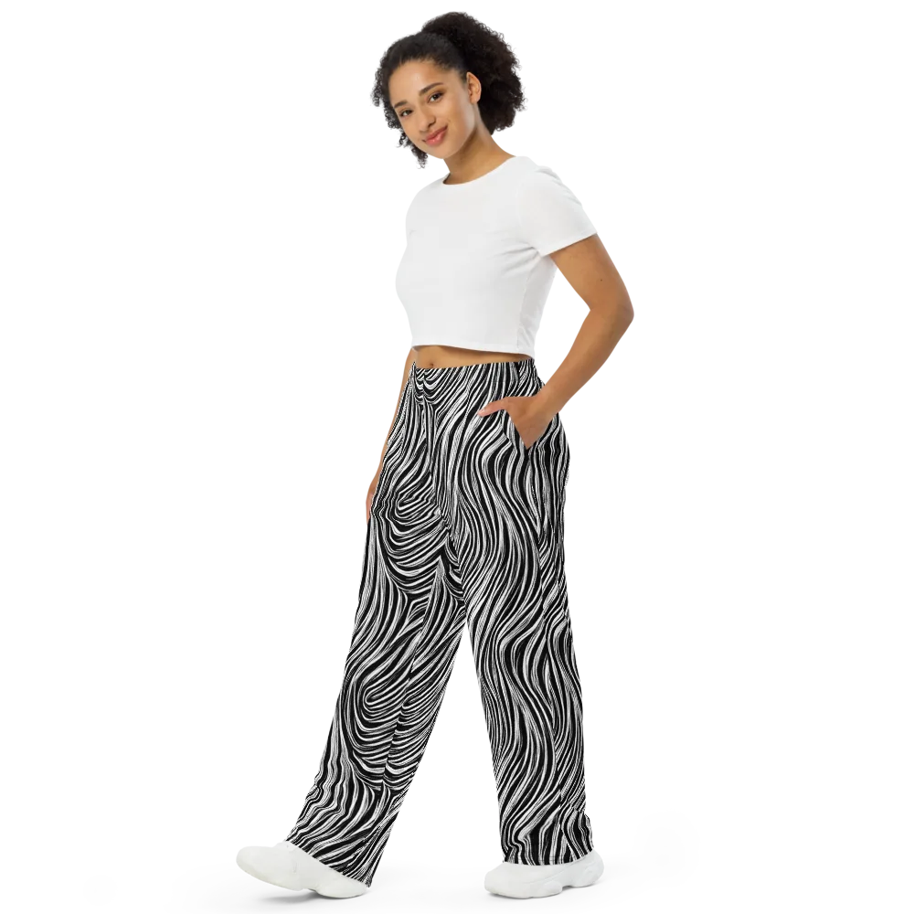 Weston Waves on Wide-Leg Pants — Left Front