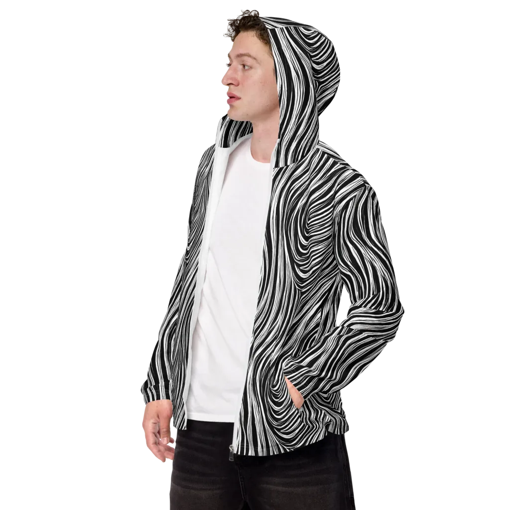 Weston Waves on Men's Windbreaker — Left Front