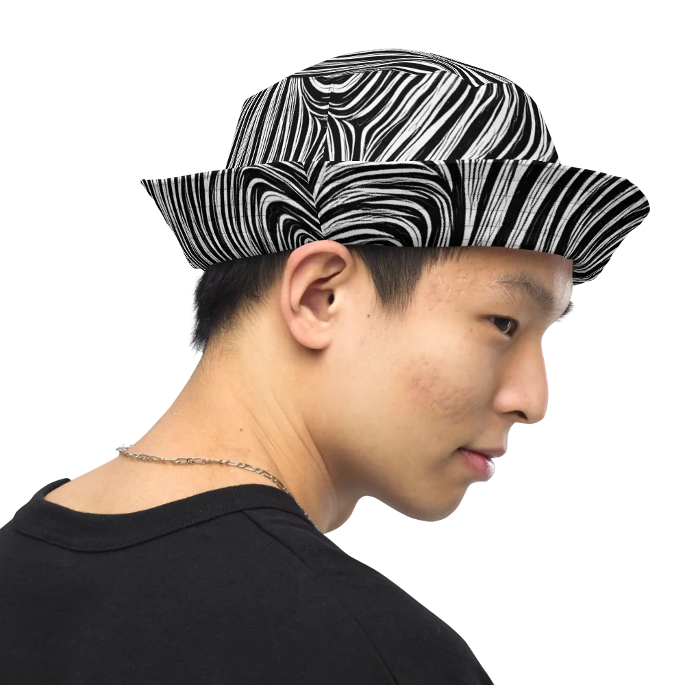Weston Waves on Reversible Bucket Hat — Right Outside