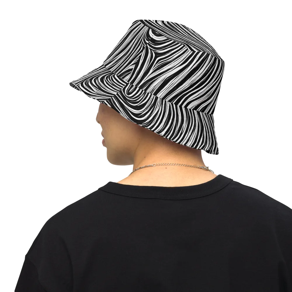 Weston Waves on Reversible Bucket Hat — Back Inside