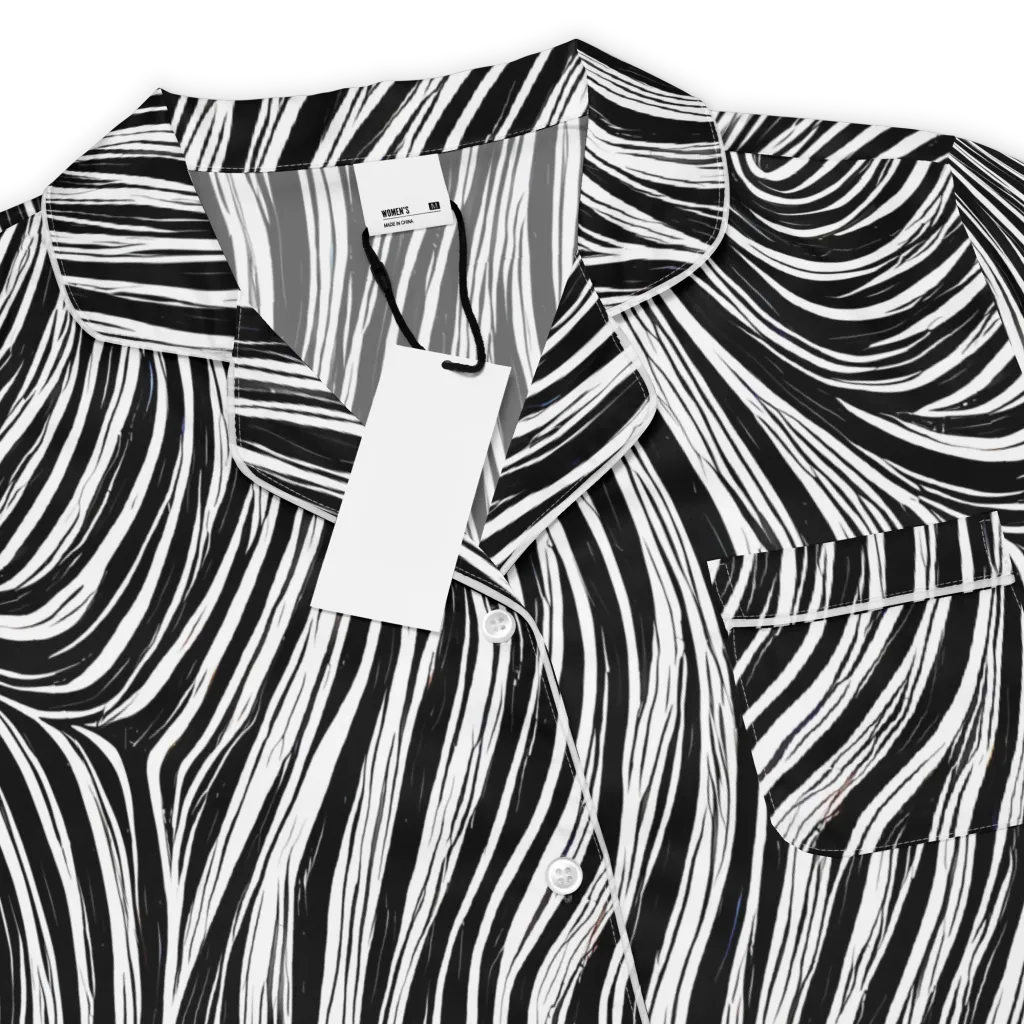 Weston Waves on Women's Short Sleeve Pajama Top — Product details