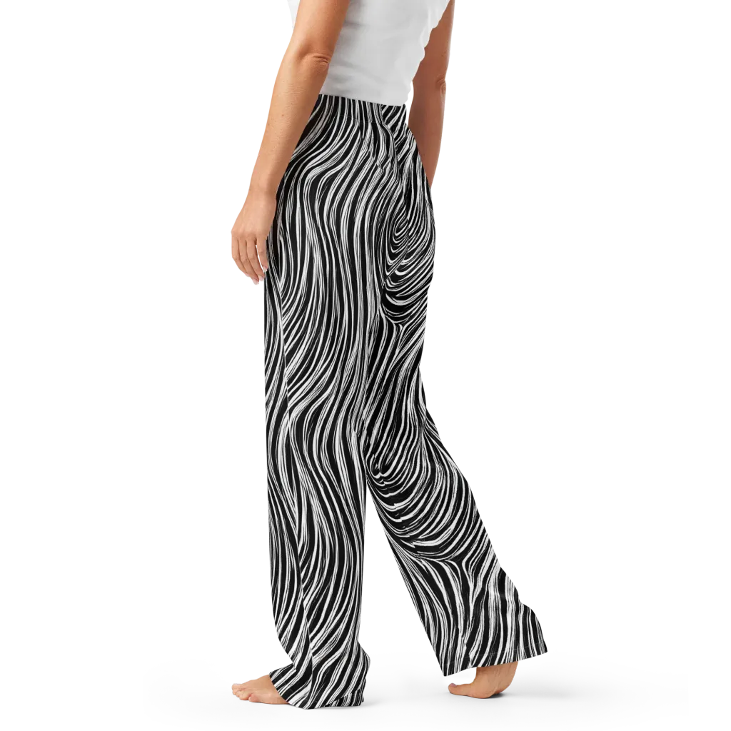 Weston Waves on Women's Pajama Pants — Left
