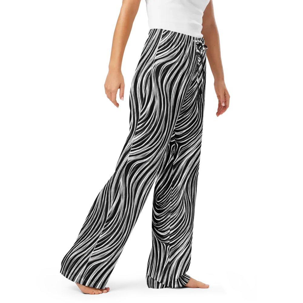 Weston Waves on Women's Pajama Pants — Right Front