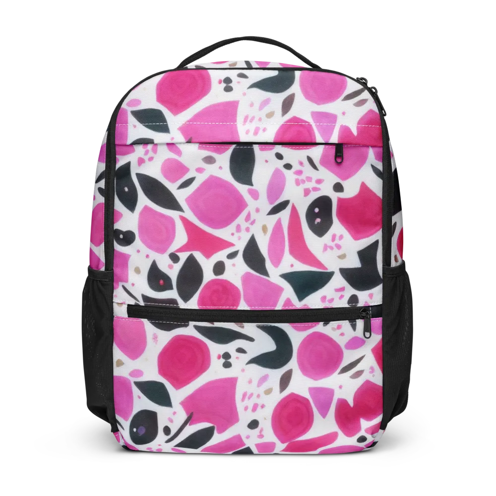 Fuchsia Confetti on Utility Backpack — Front