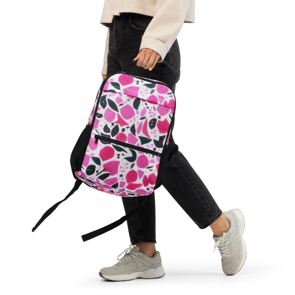 Fuchsia Confetti on Utility Backpack — Front