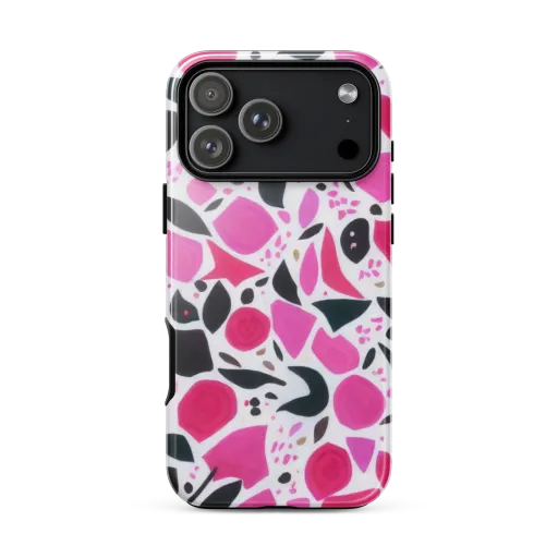 Fuchsia Confetti on a Tough Case for iPhone®