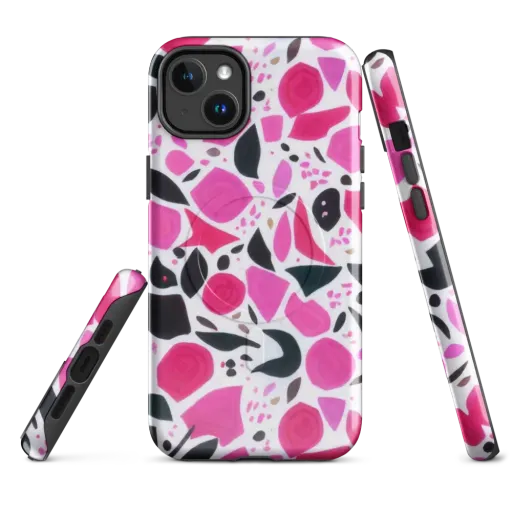 Fuchsia Confetti on a MagSafe Tough Case for iPhone®
