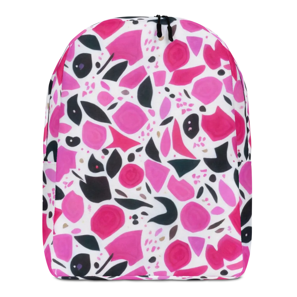 Fuchsia Confetti on Minimalist Backpack — Front