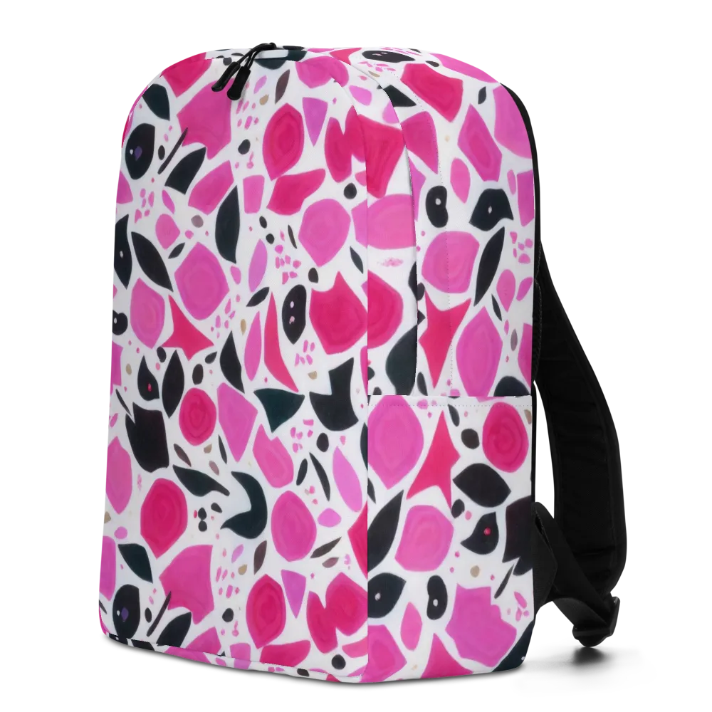 Fuchsia Confetti on Minimalist Backpack — Left
