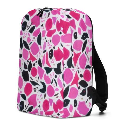 Fuchsia Confetti on a Minimalist Backpack