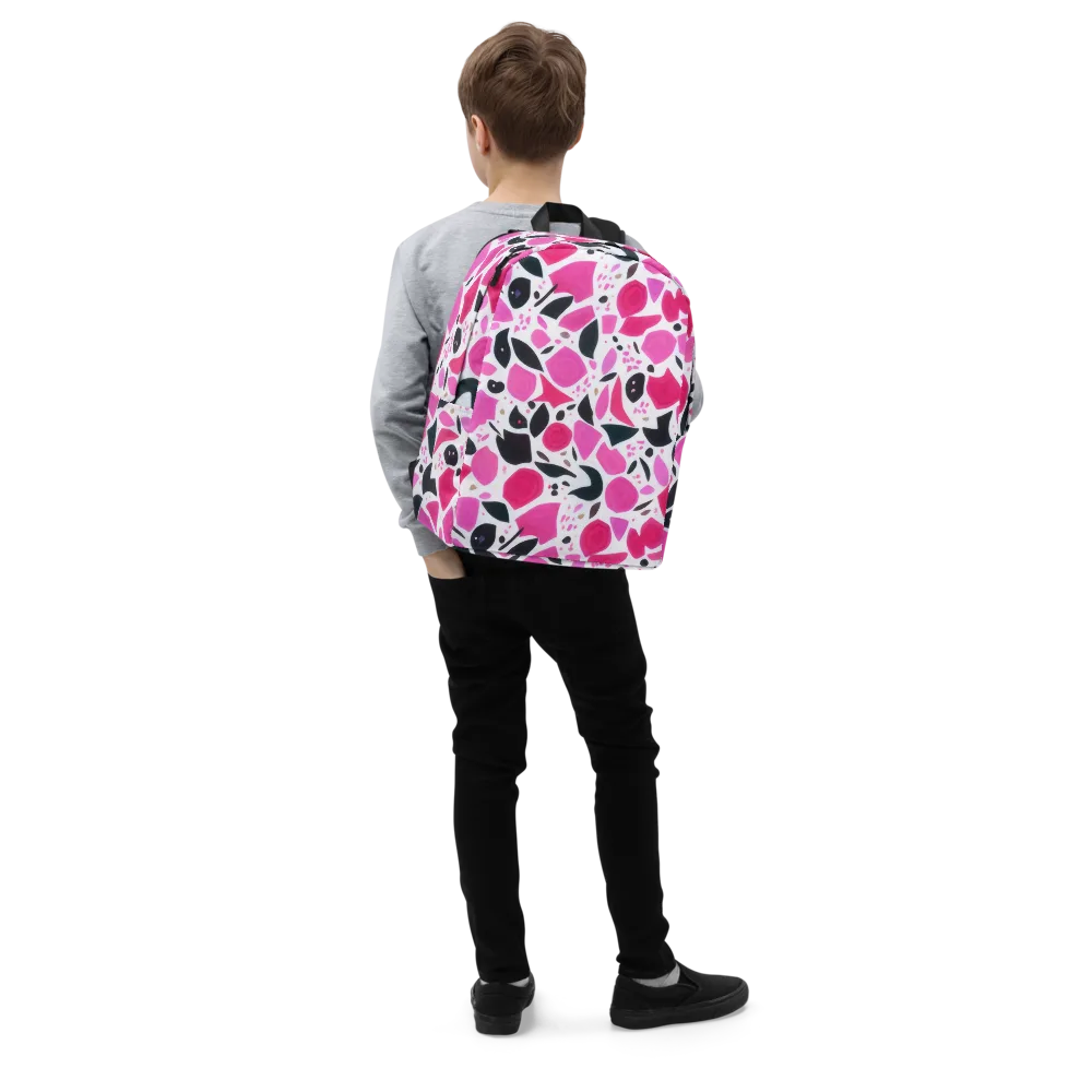 Fuchsia Confetti on Minimalist Backpack — Right Front