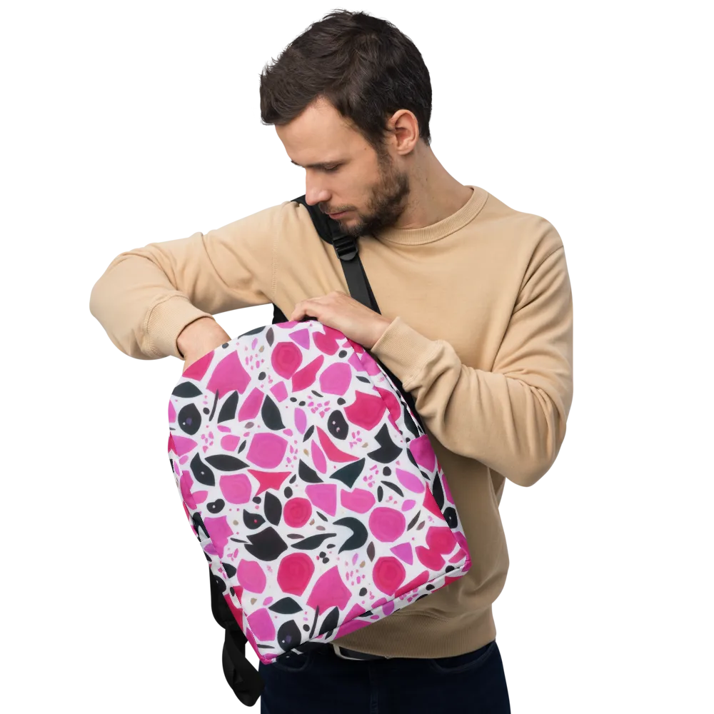 Fuchsia Confetti on Minimalist Backpack — Front