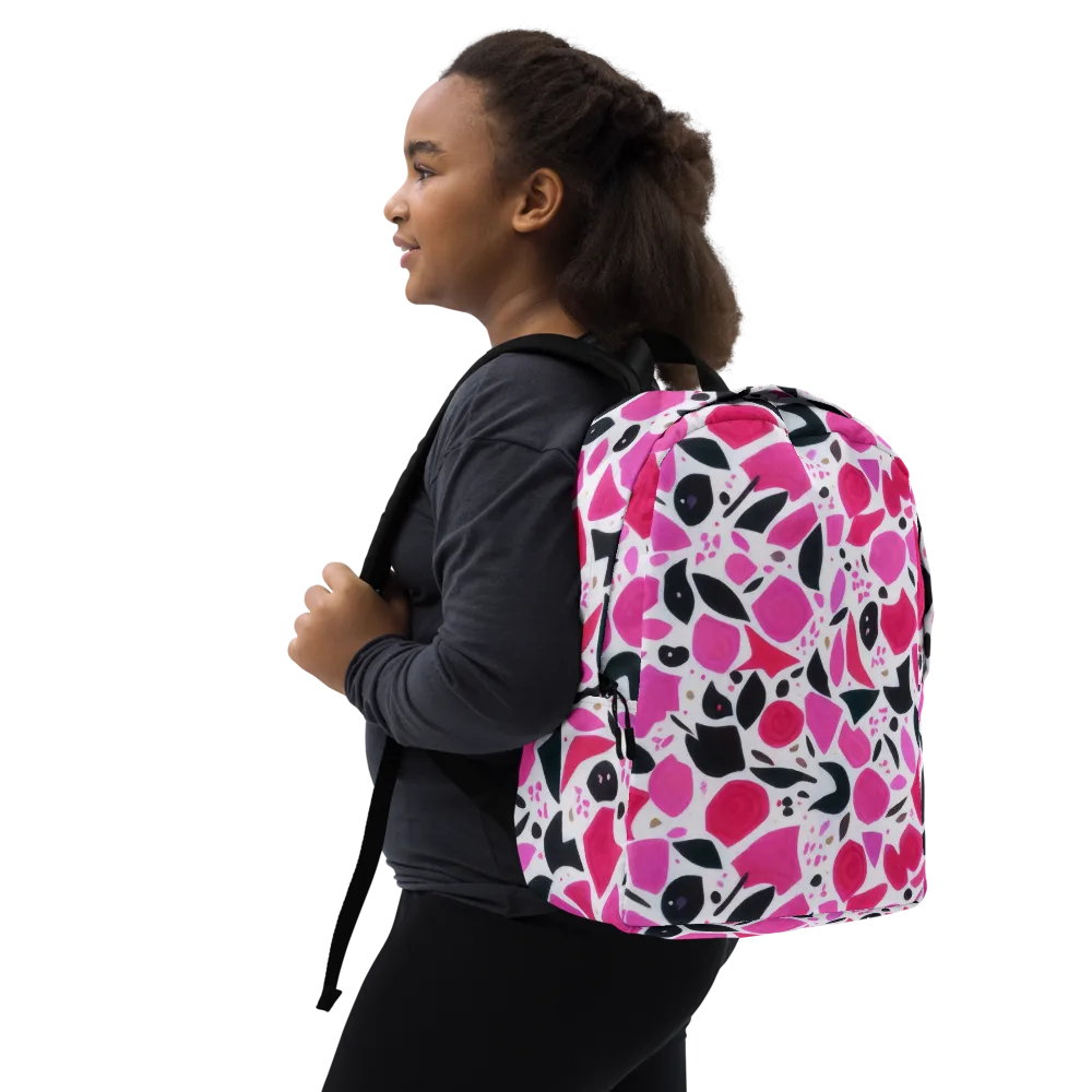 Fuchsia Confetti on Minimalist Backpack — Right Front