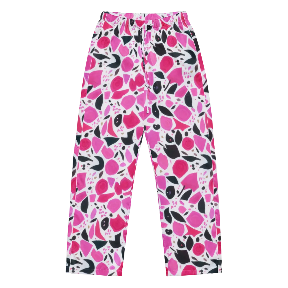 Fuchsia Confetti on Women's Pajama Pants — Front