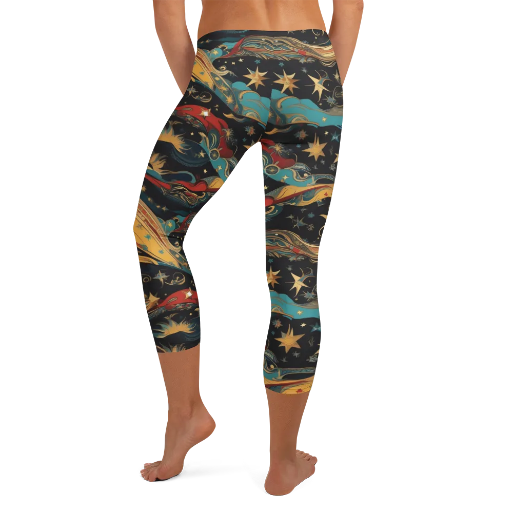 Sunlit Voyager on Capri Leggings — Back