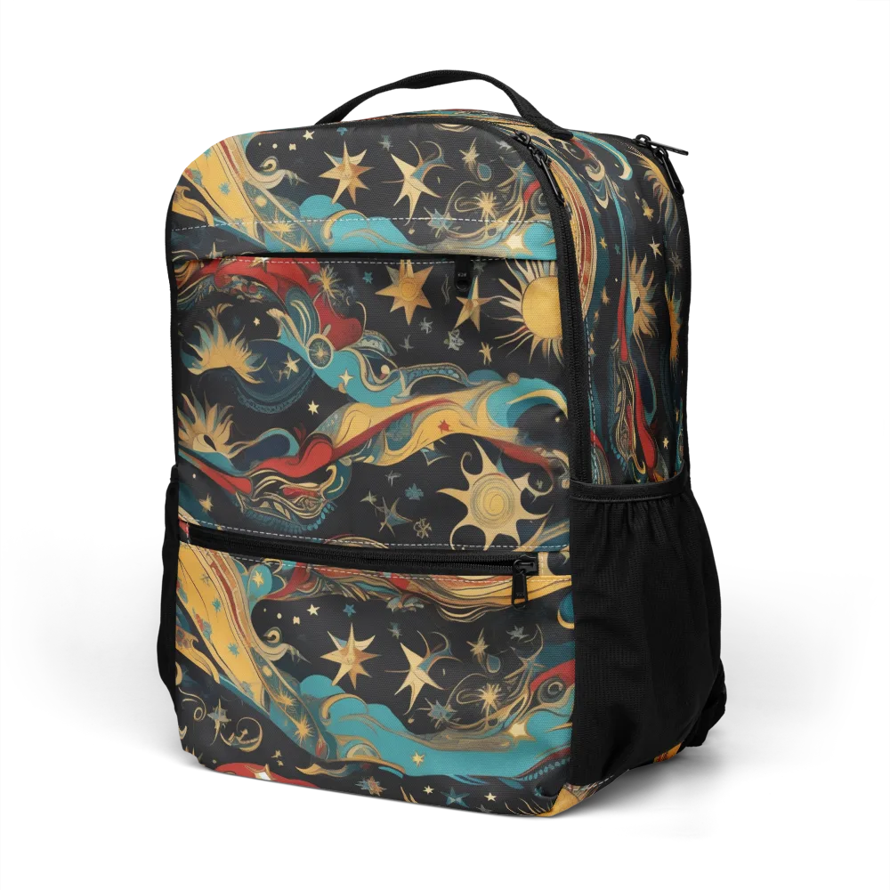 Sunlit Voyager on Utility Backpack — Left Front