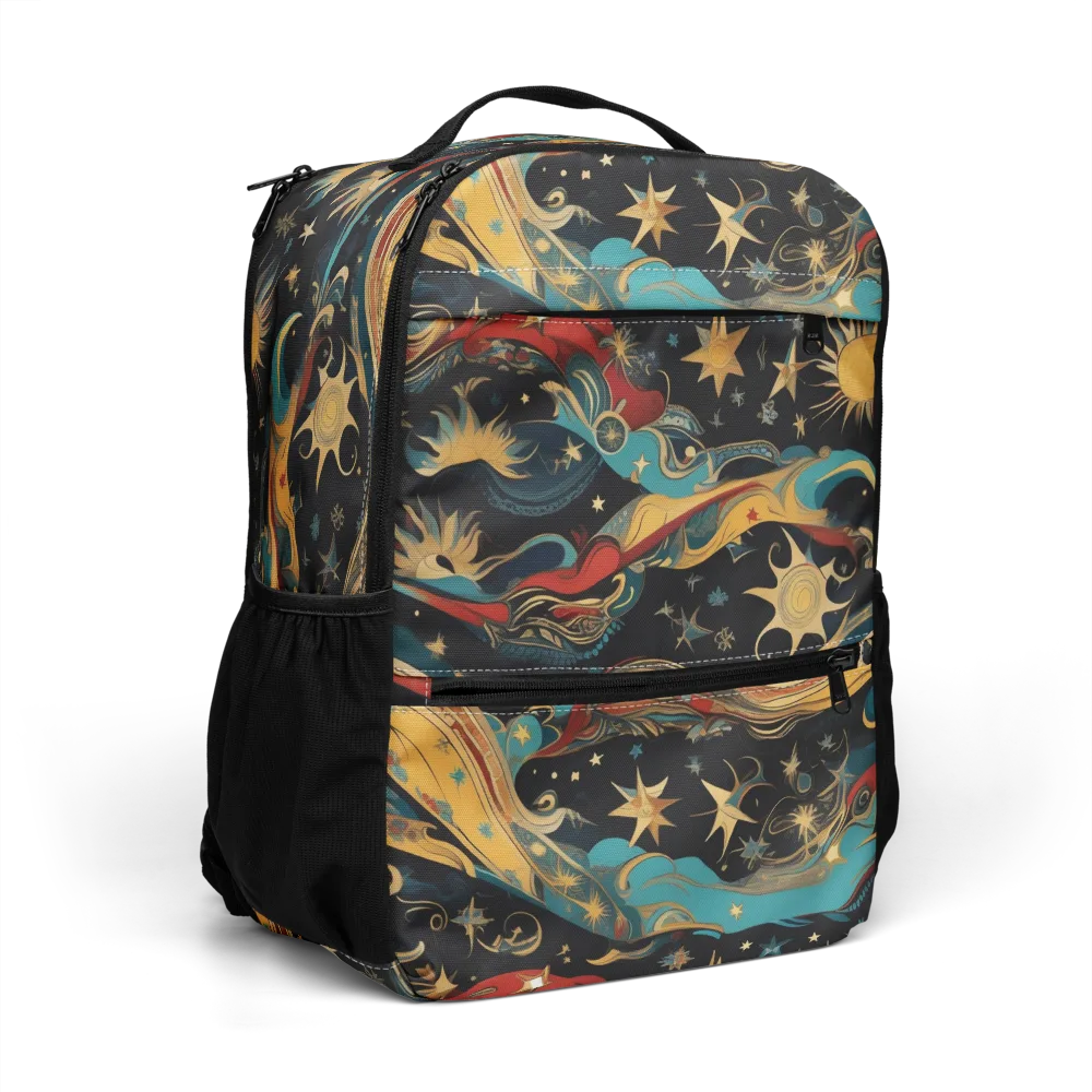 Sunlit Voyager on Utility Backpack — Right Front