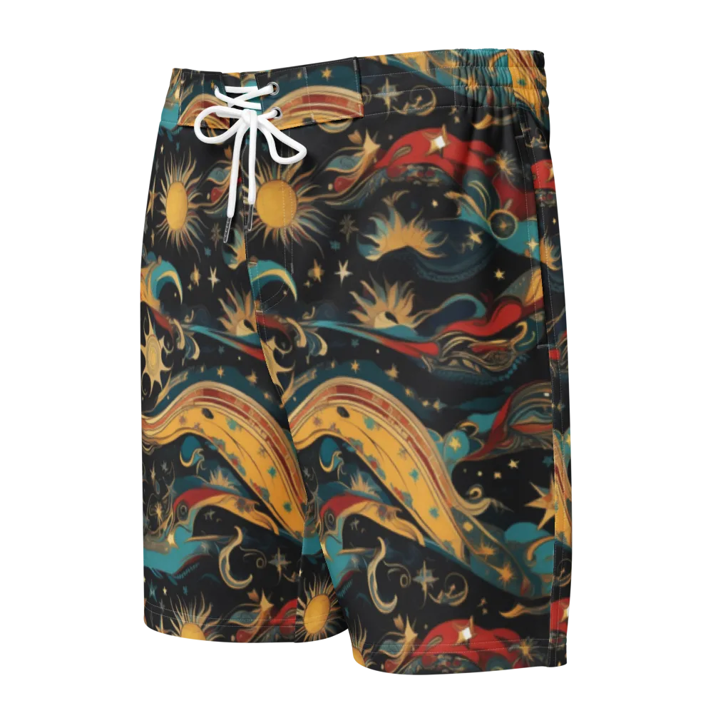 Sunlit Voyager on Men's Board Shorts — Front