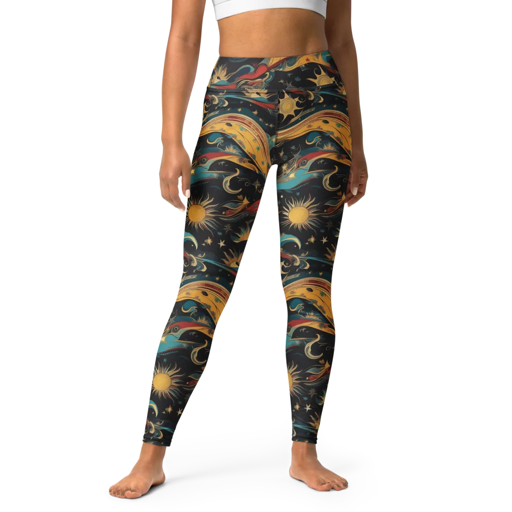 Sunlit Voyager on Yoga Leggings — Front