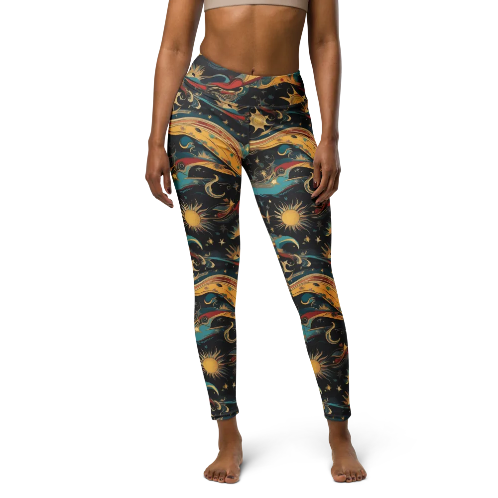 Sunlit Voyager on Yoga Leggings — Front