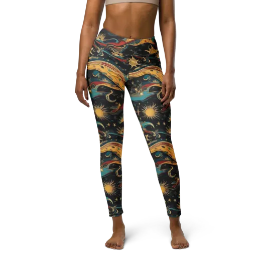 Sunlit Voyager on a Yoga Leggings