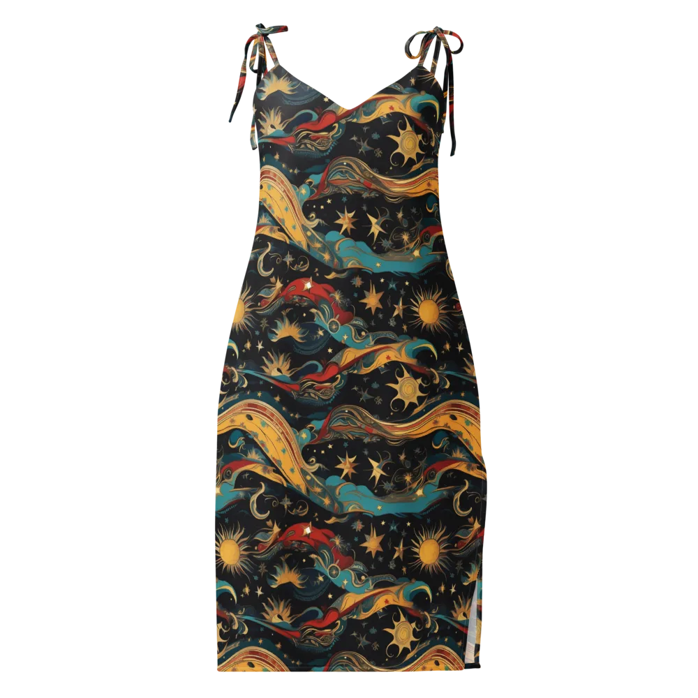Sunlit Voyager on Slip Dress — Front