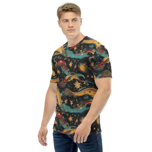 Sunlit Voyager on a Men's Crew Neck T-Shirt