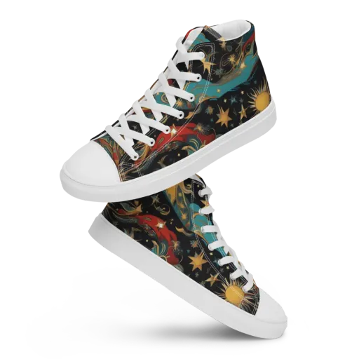 Sunlit Voyager on a Women's High Top Canvas Shoes