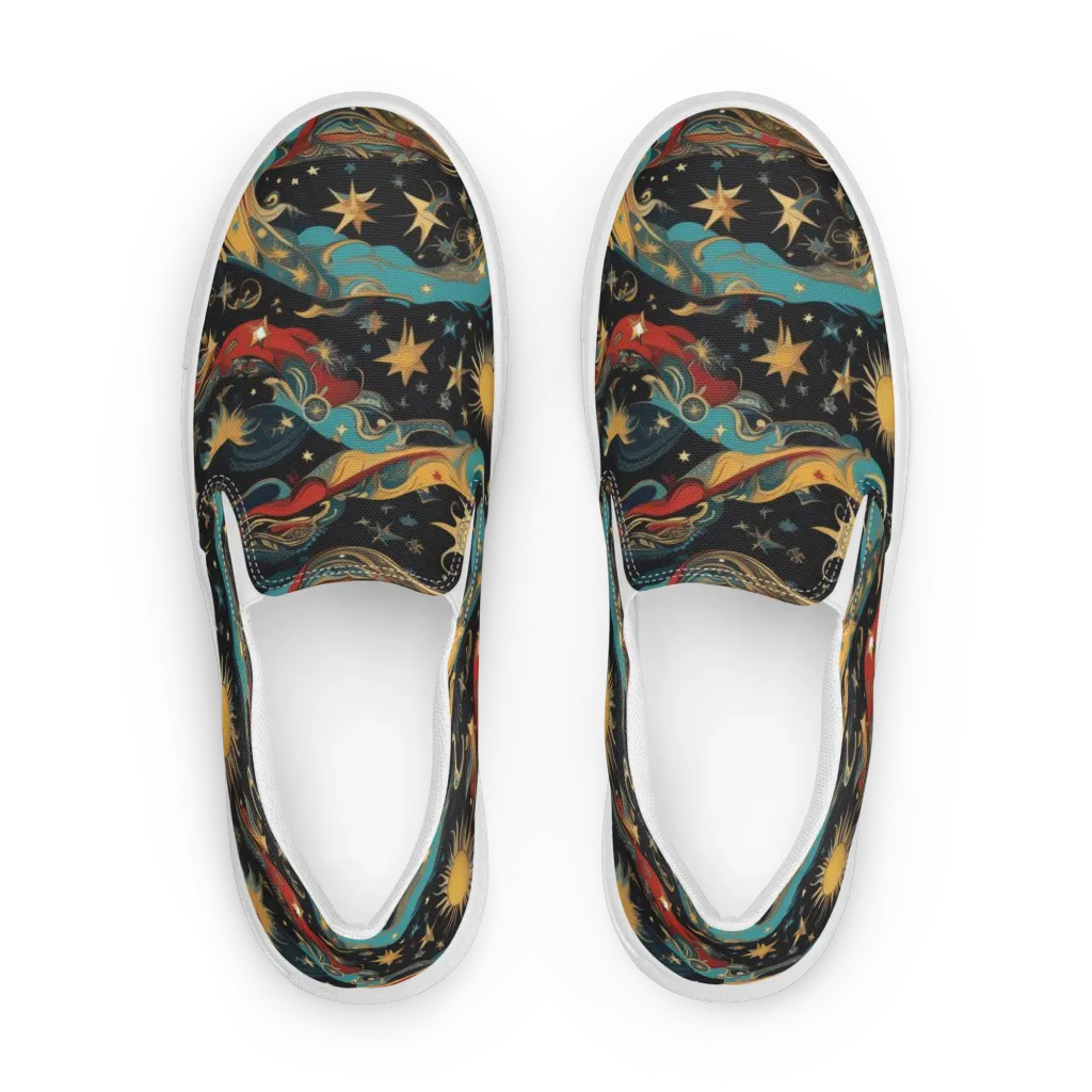 Sunlit Voyager on Women's Slip-On Canvas Shoes — Front