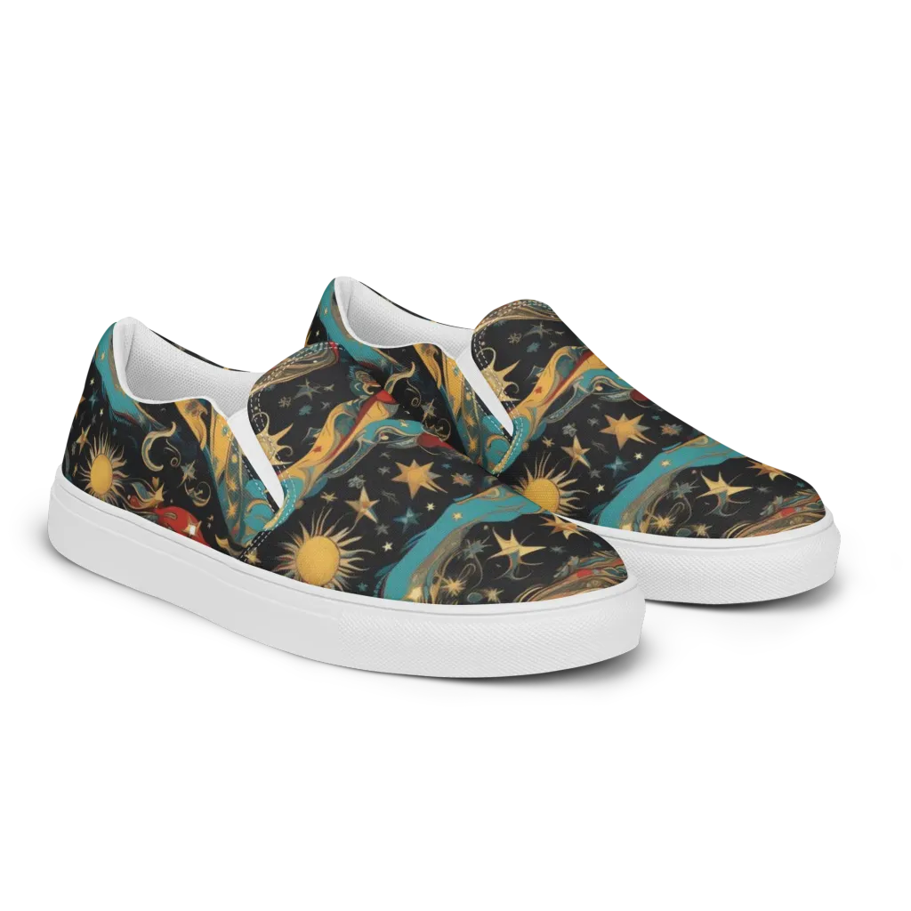 Sunlit Voyager on Women's Slip-On Canvas Shoes — Right Front