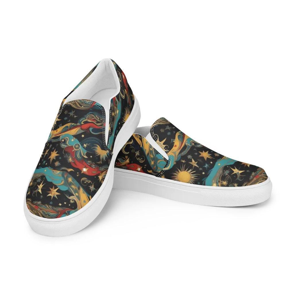 Sunlit Voyager on Women's Slip-On Canvas Shoes — Left Front
