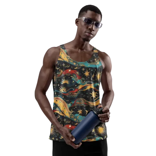 Sunlit Voyager on a Men's Tank Top