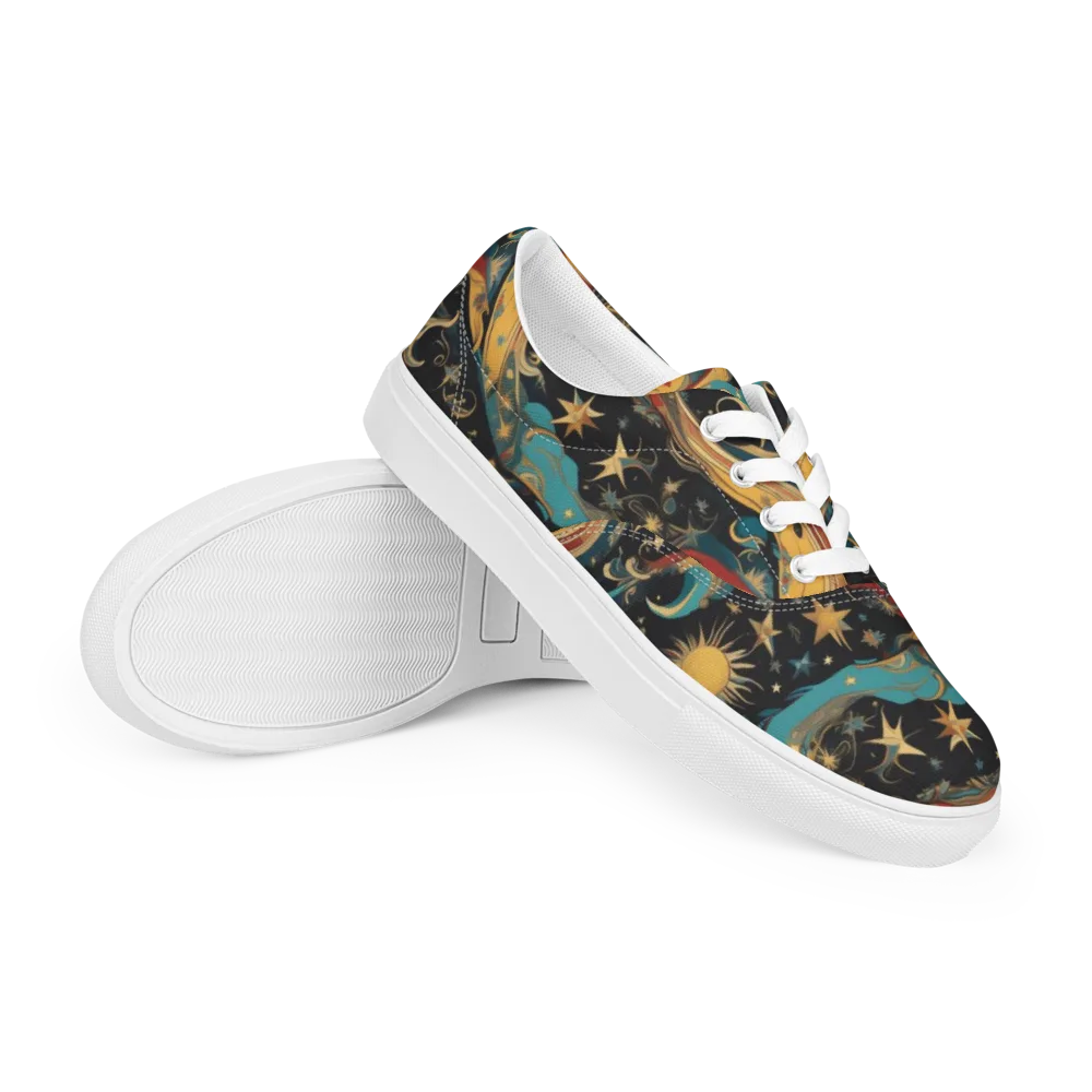 Sunlit Voyager on Men's Lace-Up Canvas Shoes — Right Front