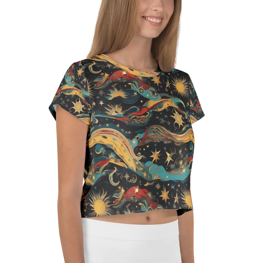 Sunlit Voyager on Crop Tee — Right