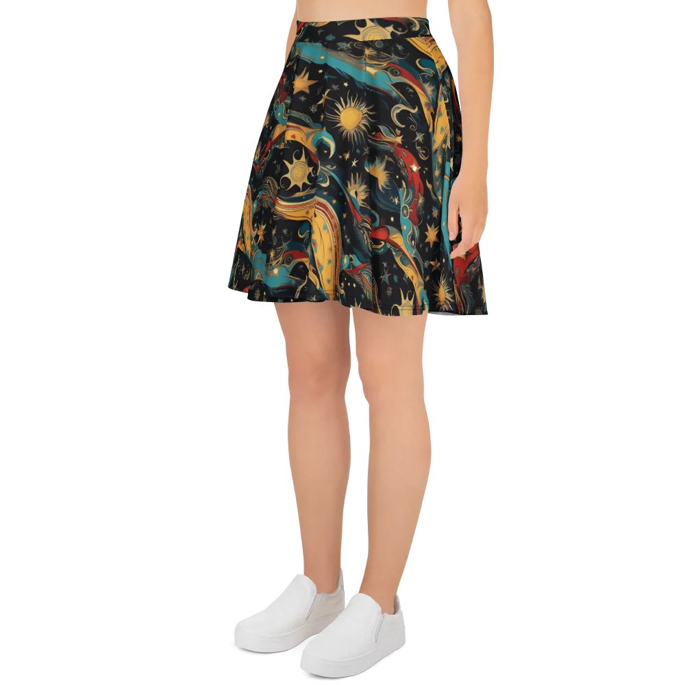 Sunlit Voyager on Skater Skirt — Left