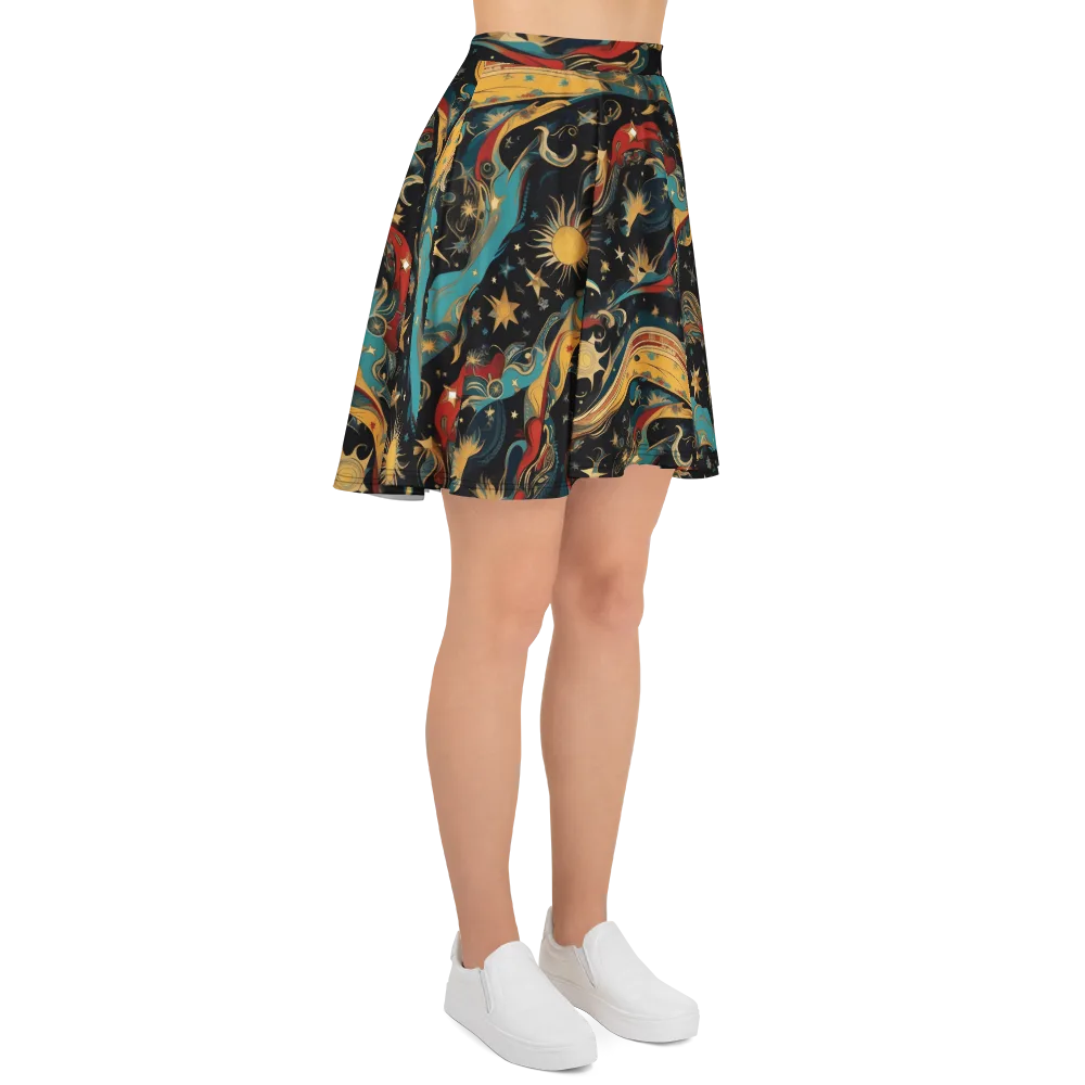 Sunlit Voyager on Skater Skirt — Right