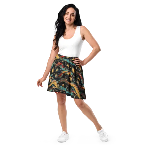 Sunlit Voyager on a Skater Skirt