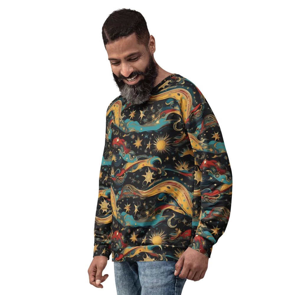 Sunlit Voyager on Sweatshirt — Left Front