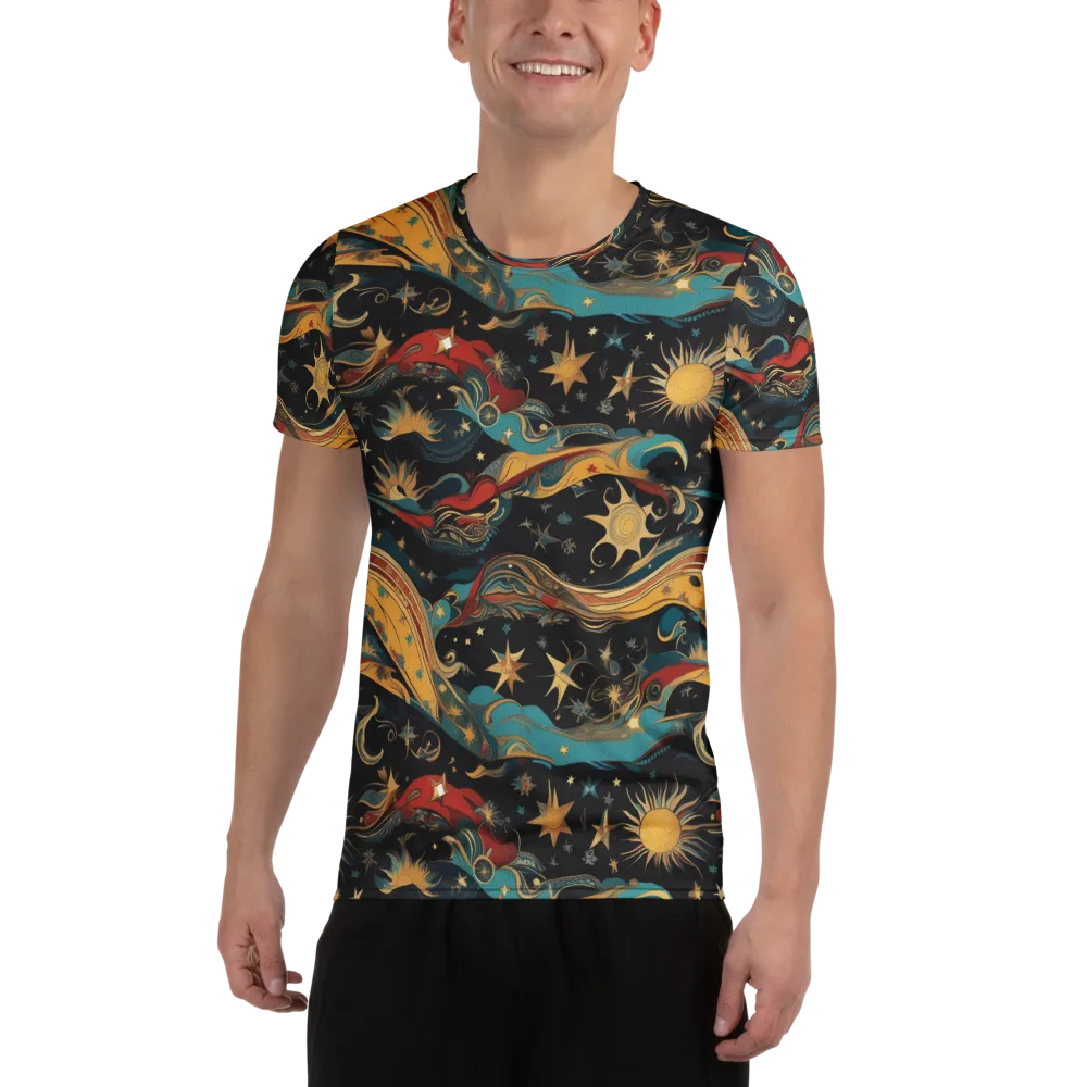 Sunlit Voyager on Men's Athletic T-Shirt — Front