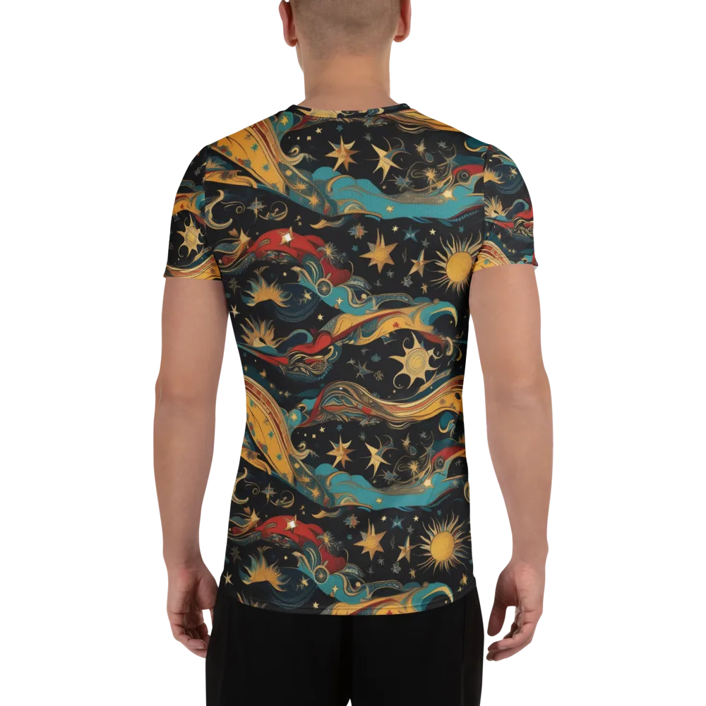 Sunlit Voyager on Men's Athletic T-Shirt — Back