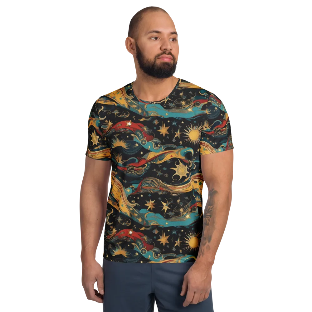 Sunlit Voyager on Men's Athletic T-Shirt — Front