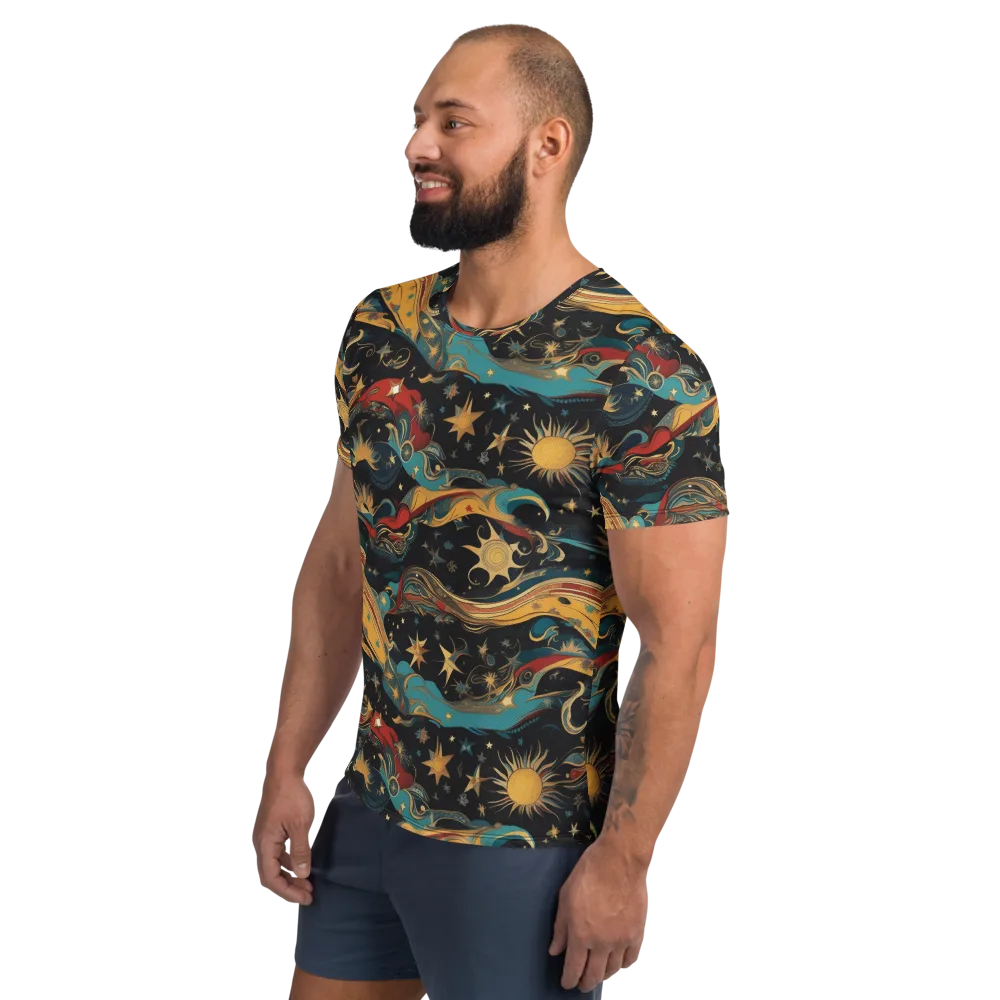 Sunlit Voyager on Men's Athletic T-Shirt — Left