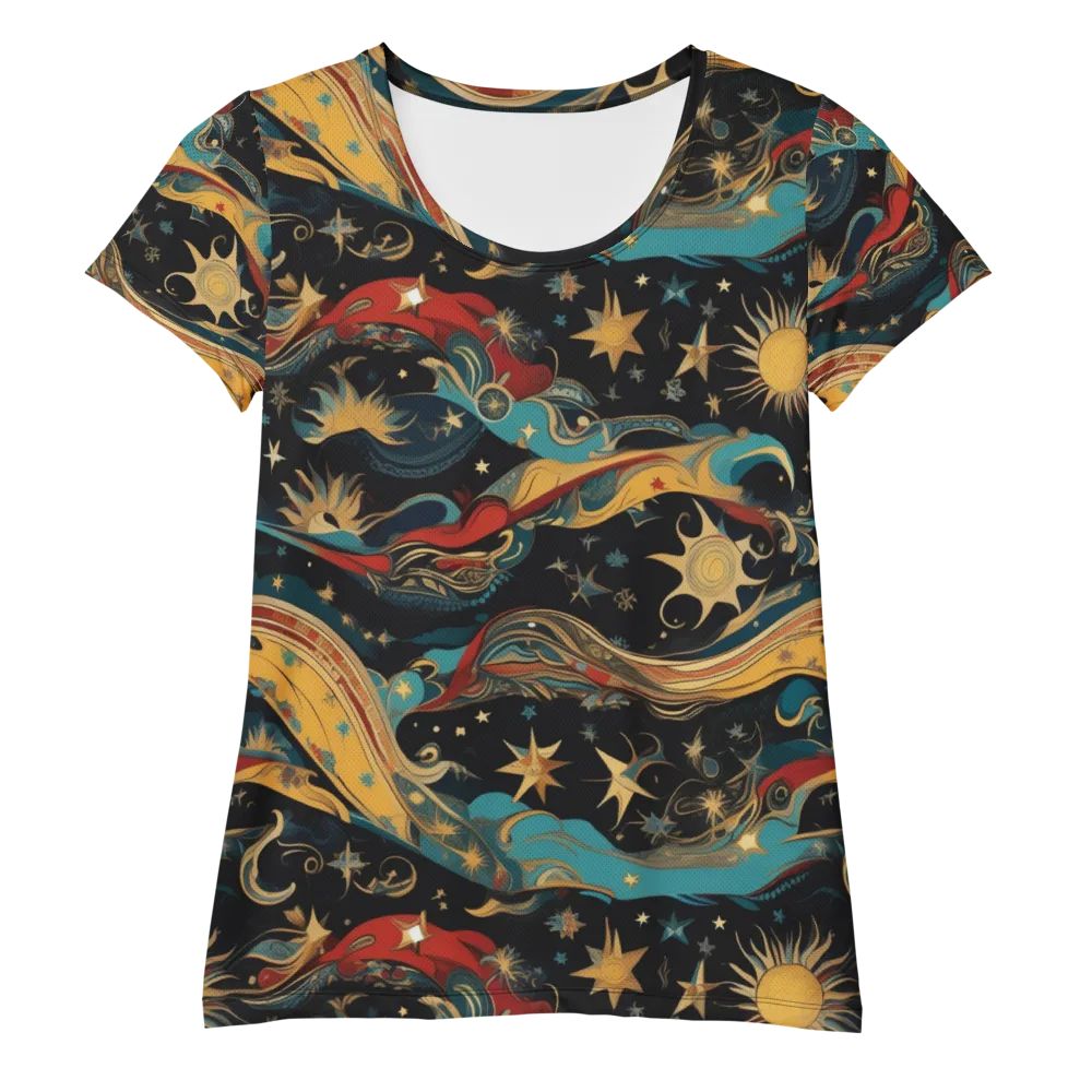 Sunlit Voyager on Women's Athletic T-Shirt — Front