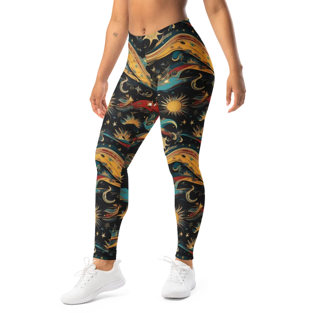 Sunlit Voyager on Leggings — Left Front