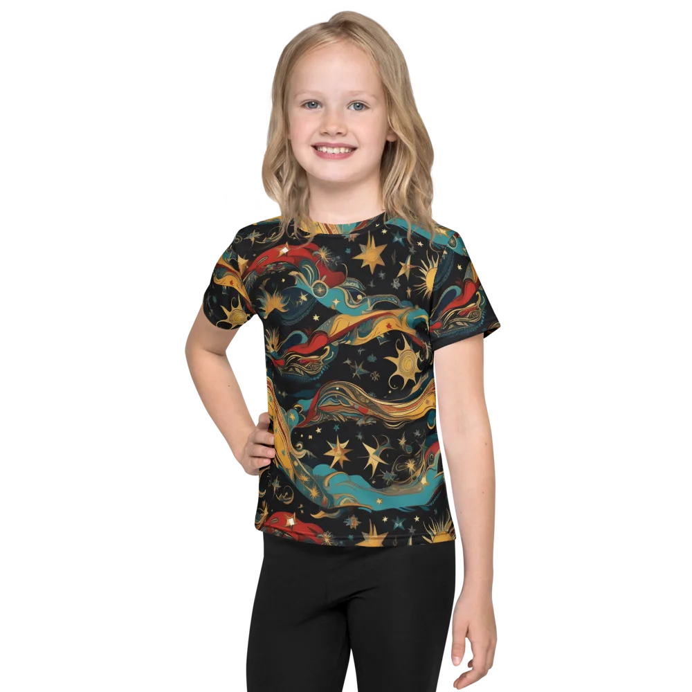 Sunlit Voyager on Kids Crew Neck T-Shirt — Front